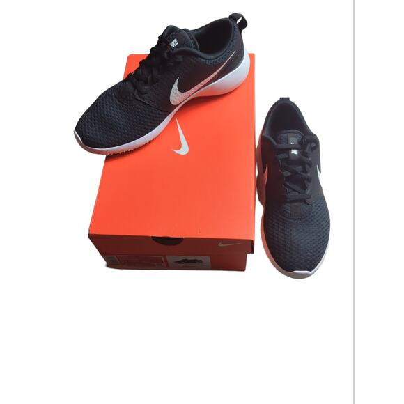 Nike Roshe G Mens Size 7.5 Golf Shoes Black/ Metallic White CD6065 001 New main image 5